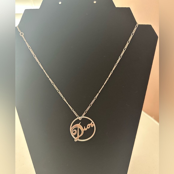 Vintage Dior cursive logo necklace - Picture 1 of 3